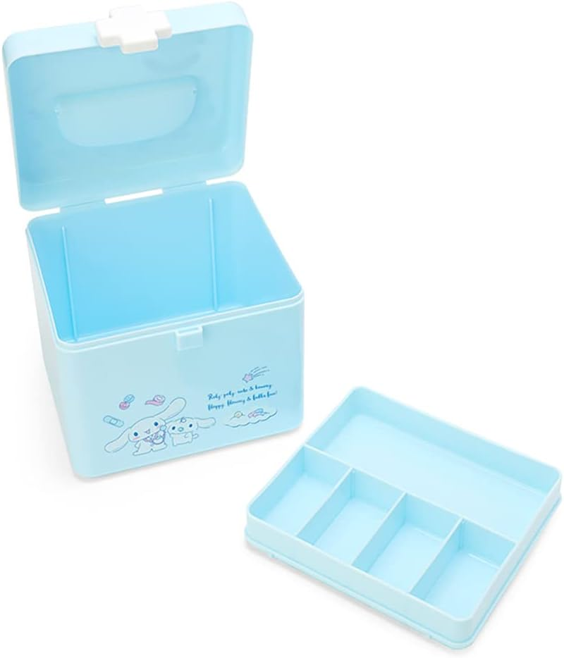 Sanrio 550710 First Aid Kit, Cinnamoroll, Cinnamoroll, Cold Protection, Character, 6.9 X 6.3 X 5.9 Inches (17.5 X 16 X 15 Cm) image number 3