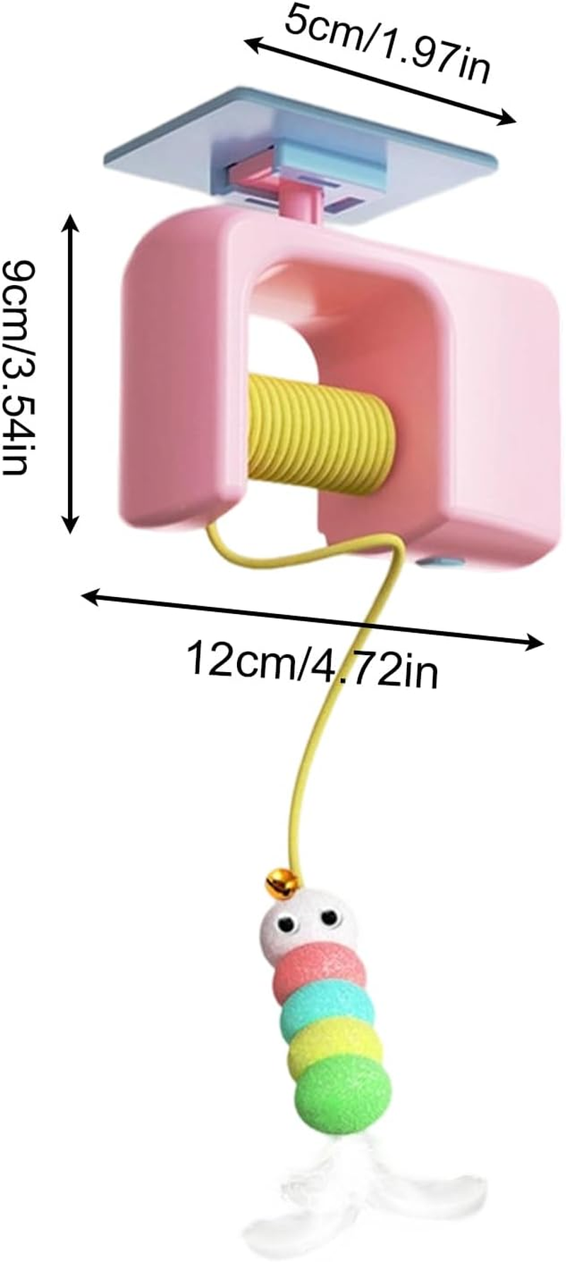 Frxib Doorway Cat Toy | Self Adhesive Ceiling Cat Teaser | Pet Entertainment Supplies Training Accessories Chasing Exercise for Home Backyard Indoor Living Room Balcony image number 4