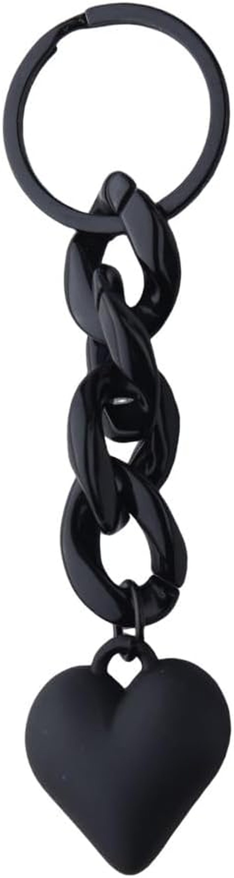 Novelty Heart Chain Keychain for Handbag Bag Accessories Charms for Girls Women Fashion Punk Goth Heart Keychain for Car Keys