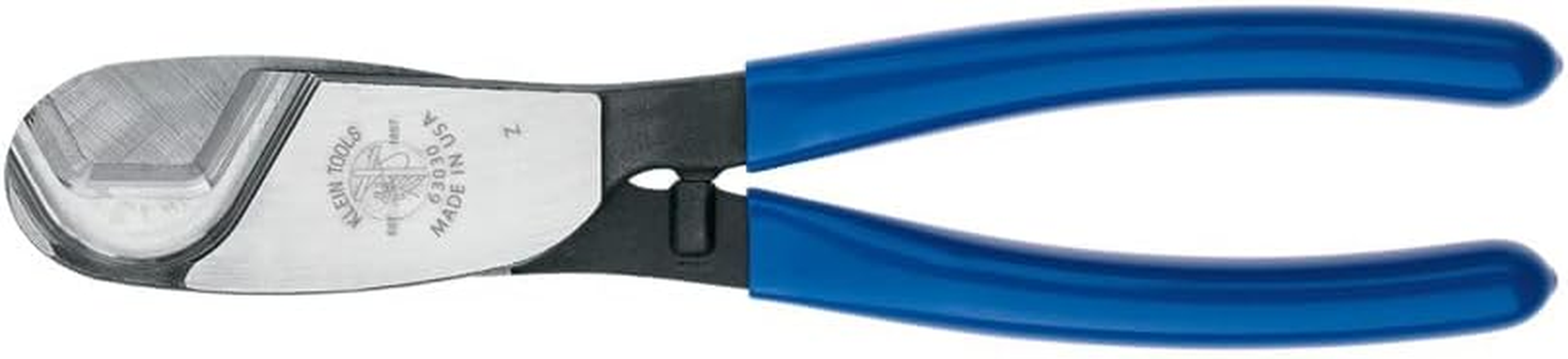 Klein Tools 63028 Cable Cutter, Made in USA, Coaxial Cutter for 3/4-Inch Aluminum and Copper Cable, One-Hand Shearing image number 1