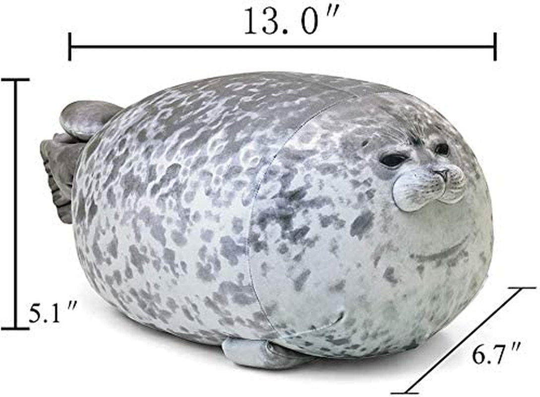 Chubby Blob Seal Pillow,Stuffed Cotton Plush Animal Toy Cute Ocean Pillow Pets Medium(17.6 In) image number 3