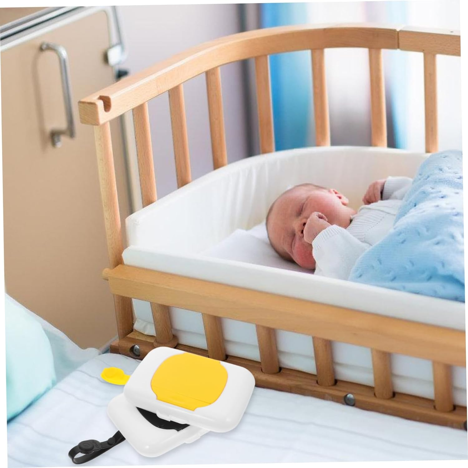 2Pcs Portable Wipes Dispenser Case Reusable Travel Holder for Diaper Bags Airtight Wet Wipes Pouch Go Parents image number 1