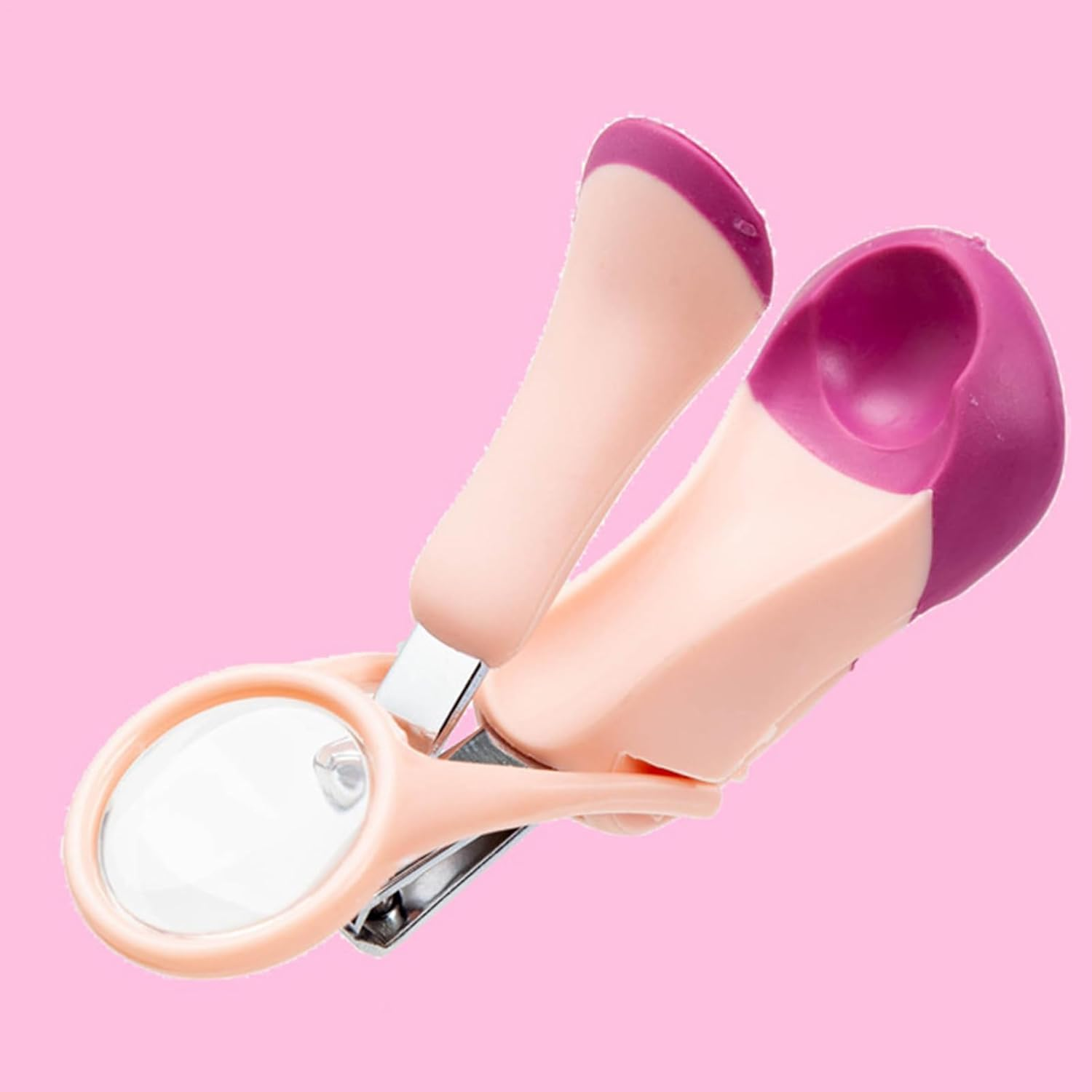 Nail Cutter with Magnifier | Baby Nail Trimmer Fingernail Clippers,Stainless Steel Precise Fingernail Toenail Cutter Tool for Family Friends Boys Girls Children - Green image number 7