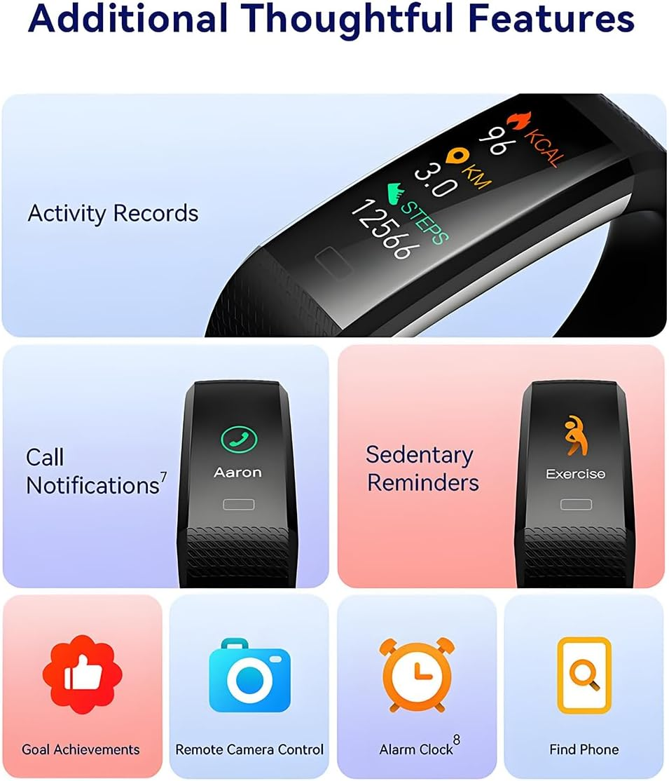 Fitness Tracker Sport Bracelet Smart Watch Activity Tracker Waterproof Fitness Band Wristbands for Sports image number 1