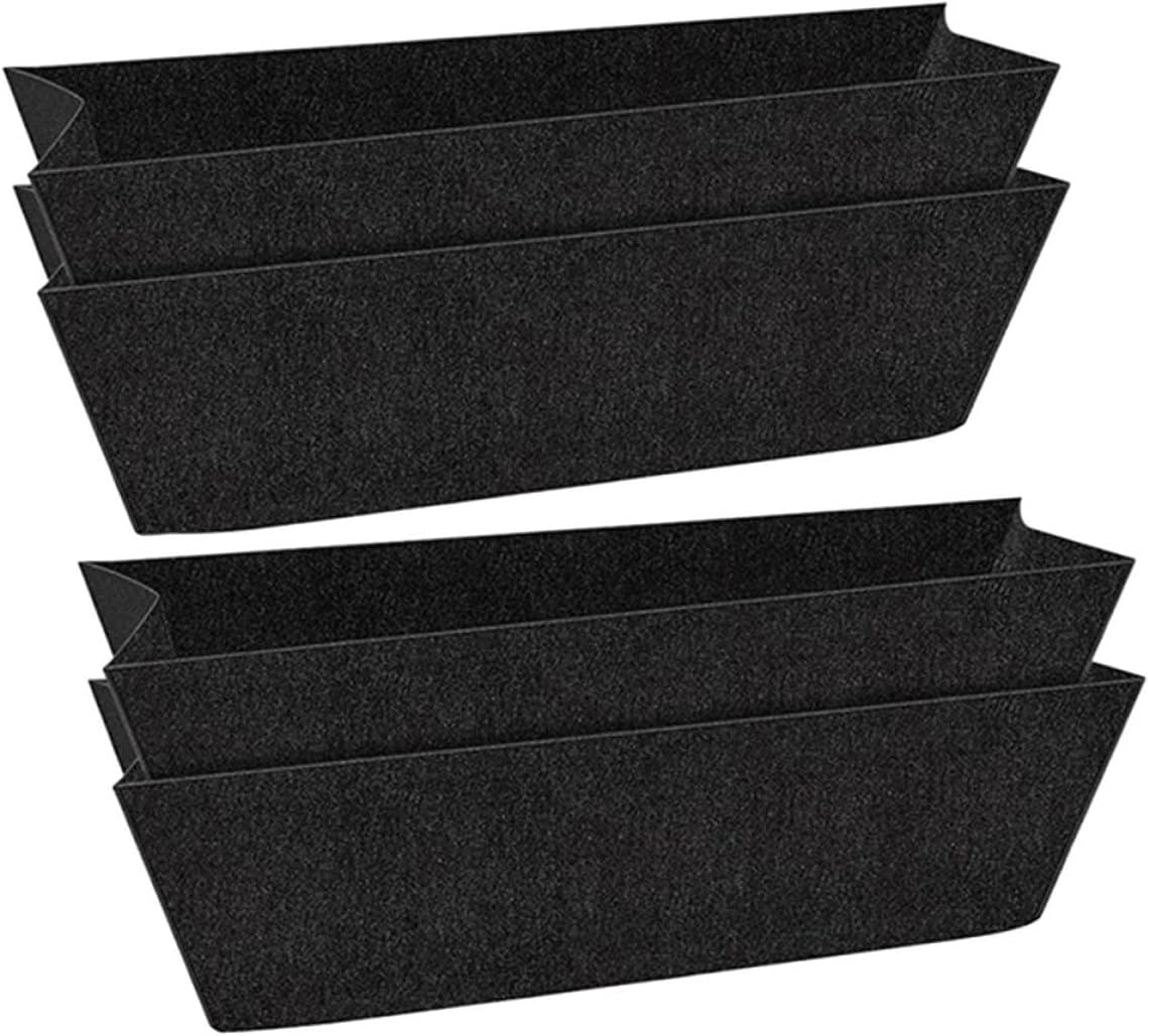 4Pcs Felt Plant Troughs Liner Inserts for Hanging Flowerpots for Home Gardening Balcony Decoration Convenient Replacement for Growth image number 5