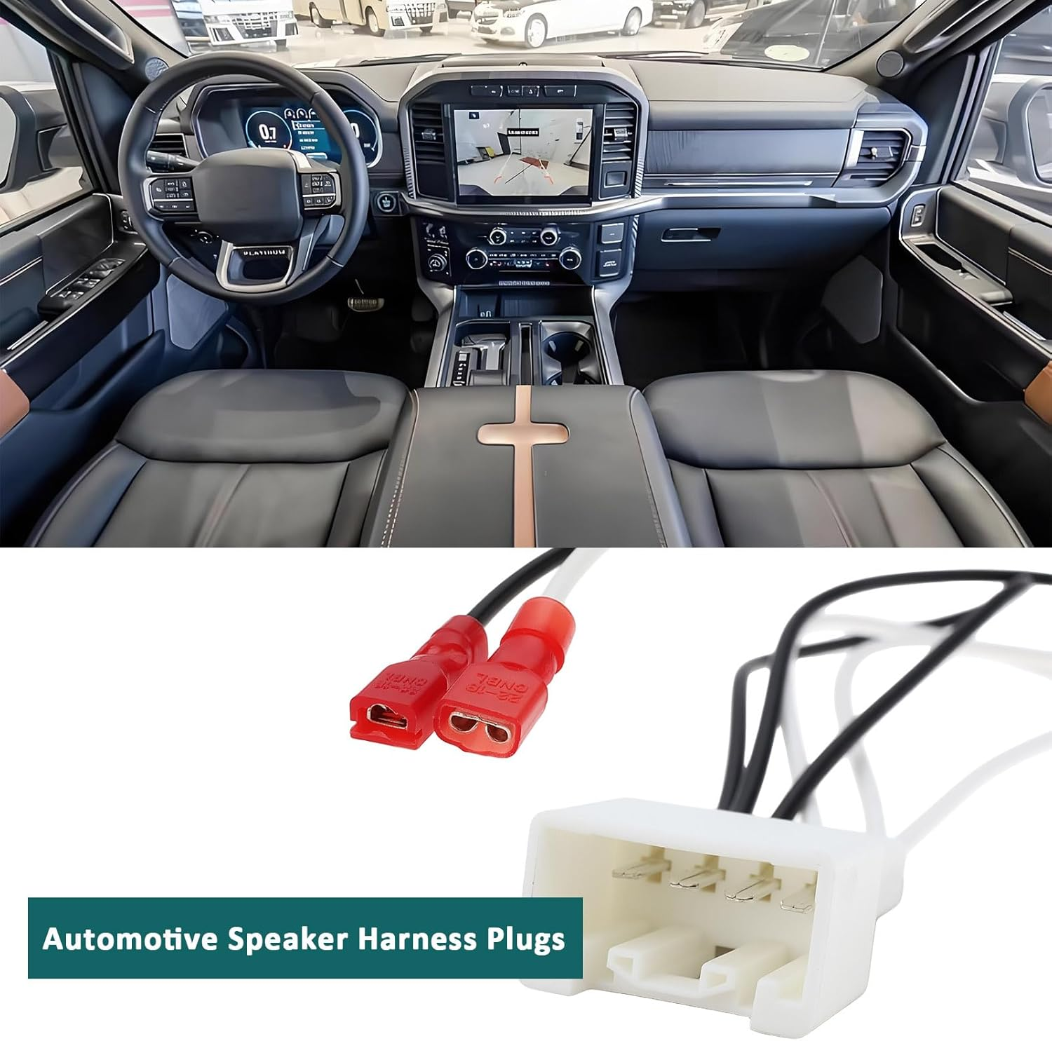 Ecsing 2Pcs Car Speaker Harness Plug Connector 72-5602 Compatible with Ford Compatible with Mazda Speaker image number 5