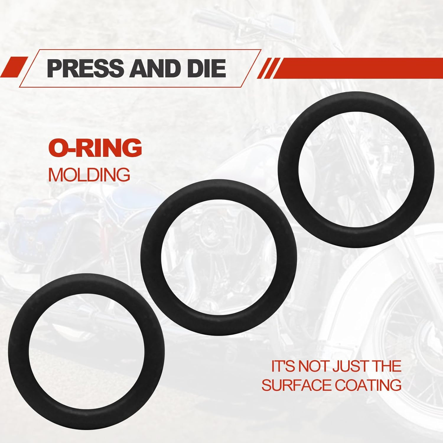 50 Pack Oil Drain Plug O-Ring #11105, Motorcycle Drain Plug O-Rings Replacement, Nitrile Rubber O Ring Gasket Ring Compatible with Harley Davidson(Black) image number 6