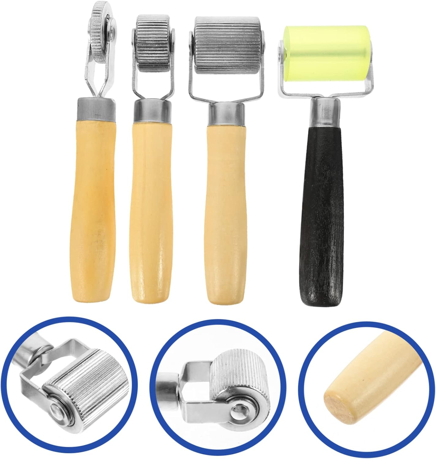 SEWOART 4Pcs Tire Repair Tools Sound Deadener Roller Car Noise Dampening Rollers Automotive Tire Pressing Wheel