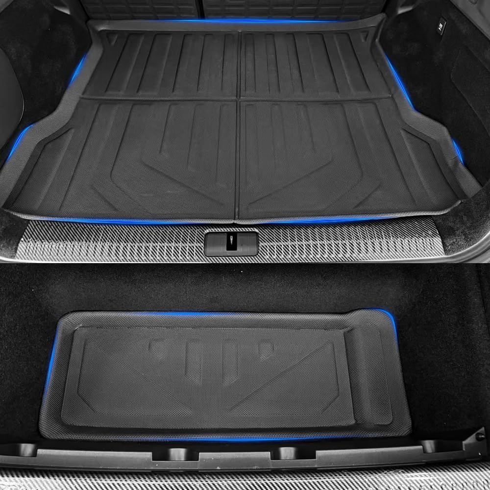 LZCUMIN for XPENG G6 2024-2025 XPE 3D Floor Mats Trunk Floor Mats & Cargo Liners High Performance Waterproof, Wrinkle Resistant, and anti Slip（Au RHD 7 Piece Set image number 6