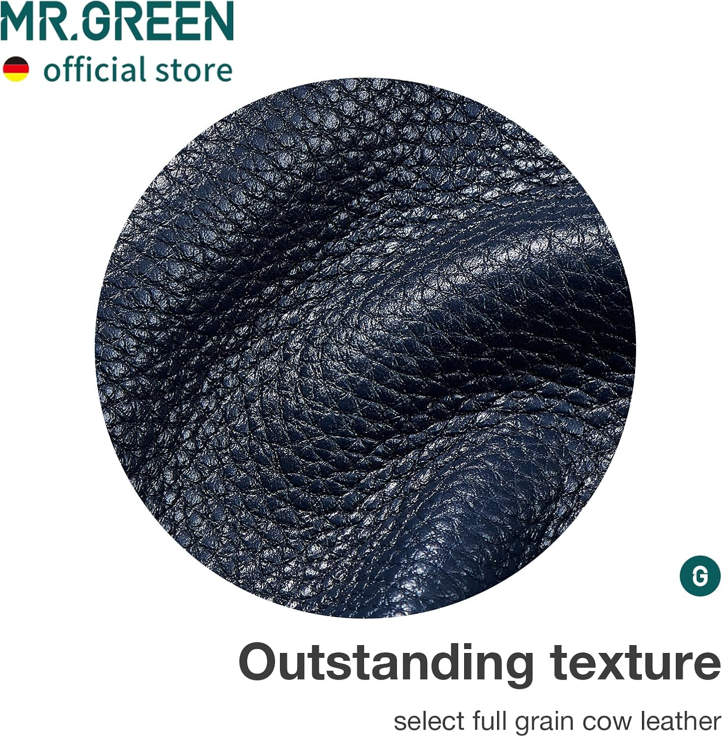 MR.GREEN Innate Luxury Manicure Set Surgical Grade Scissors Stainless Nail Clipper Kit Full Grain Cow Leather Package Pedicure (9 in 1 Manicure Set) image number 6