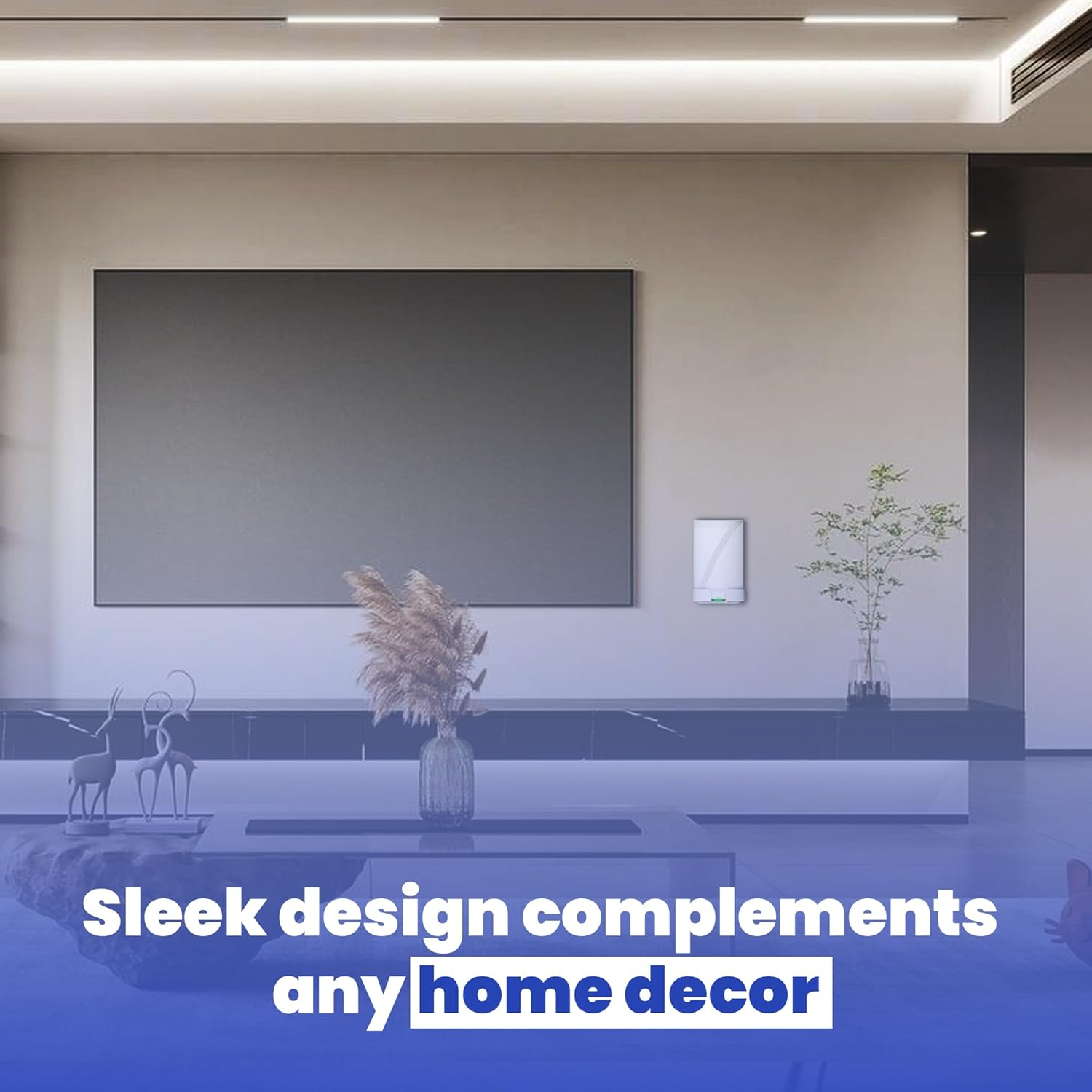 Bangcheer Wall Mount for Tp-Link Deco BE63/ BE65/BE10000/BE11000 Mesh Wi-Fi 7 System, Saving Space Aluminum Alloy Wall Hanging Bracket Holder with Cable Storage Rack, Easy Installation (White-3Pack) image number 3