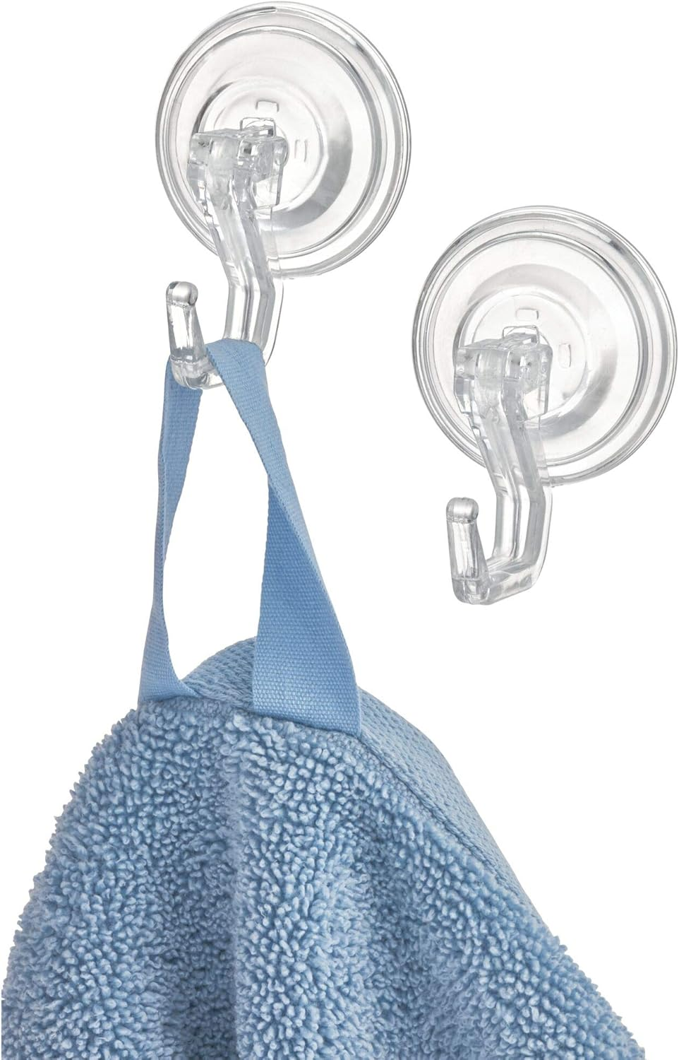 Interdesign Power Lock Suction Hooks, Set of 2, Clear image number 5