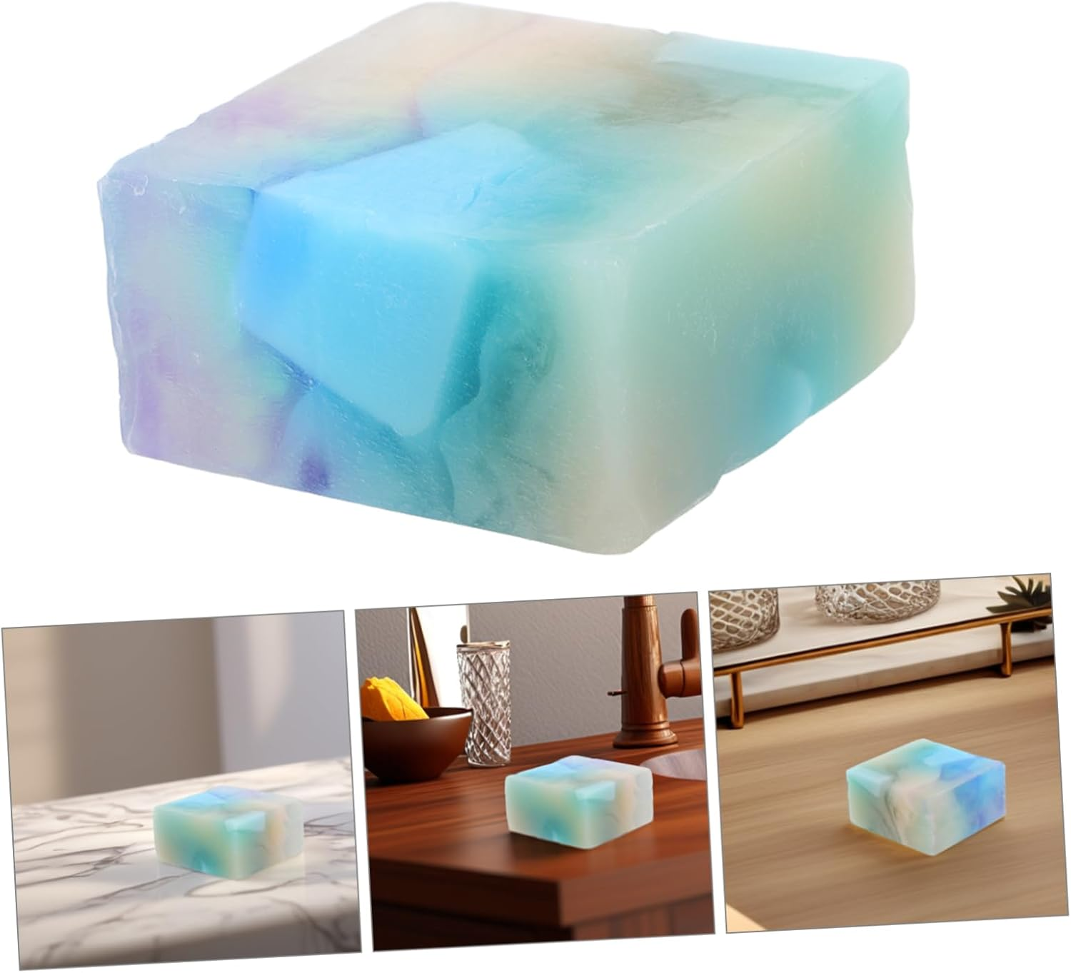 Healeved Natural Essential Oil Handmade Soap Bar Iceberg Flame Soap for Sensitive Skin Men image number 1