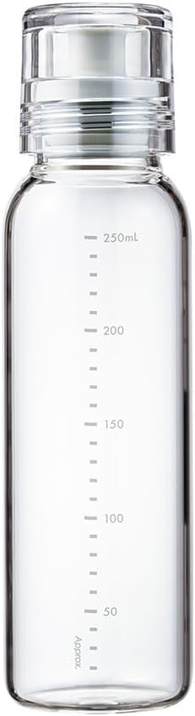 HARIO DBSN-150-PGR Dressing Bottle, Slim, 5.1 Fl Oz (150 Ml), Can Be Used with Hot Water, Pale Gray