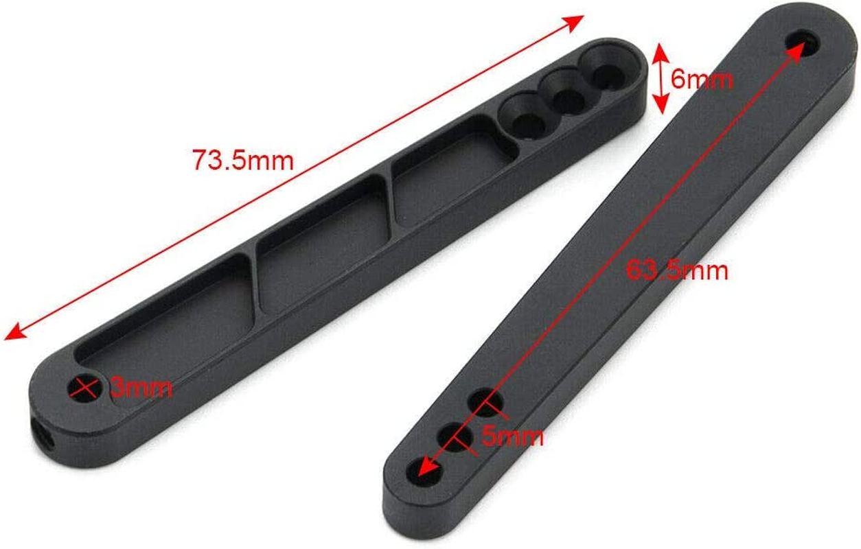 Alloy Rear Anti-Sway Bar Swaybar Set for 1/10 RC Axial Wraith RR10 Bombers (Black) image number 3