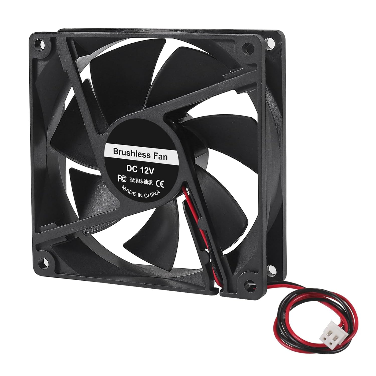 92Mm X 92Mm X 25Mm Cooling Fan with Dual Ball Bearings 3.6 Inch 12V DC 3500 RPM - Ideal for DIY Cooling, 3D Printer, CNC, Robotics image number 2