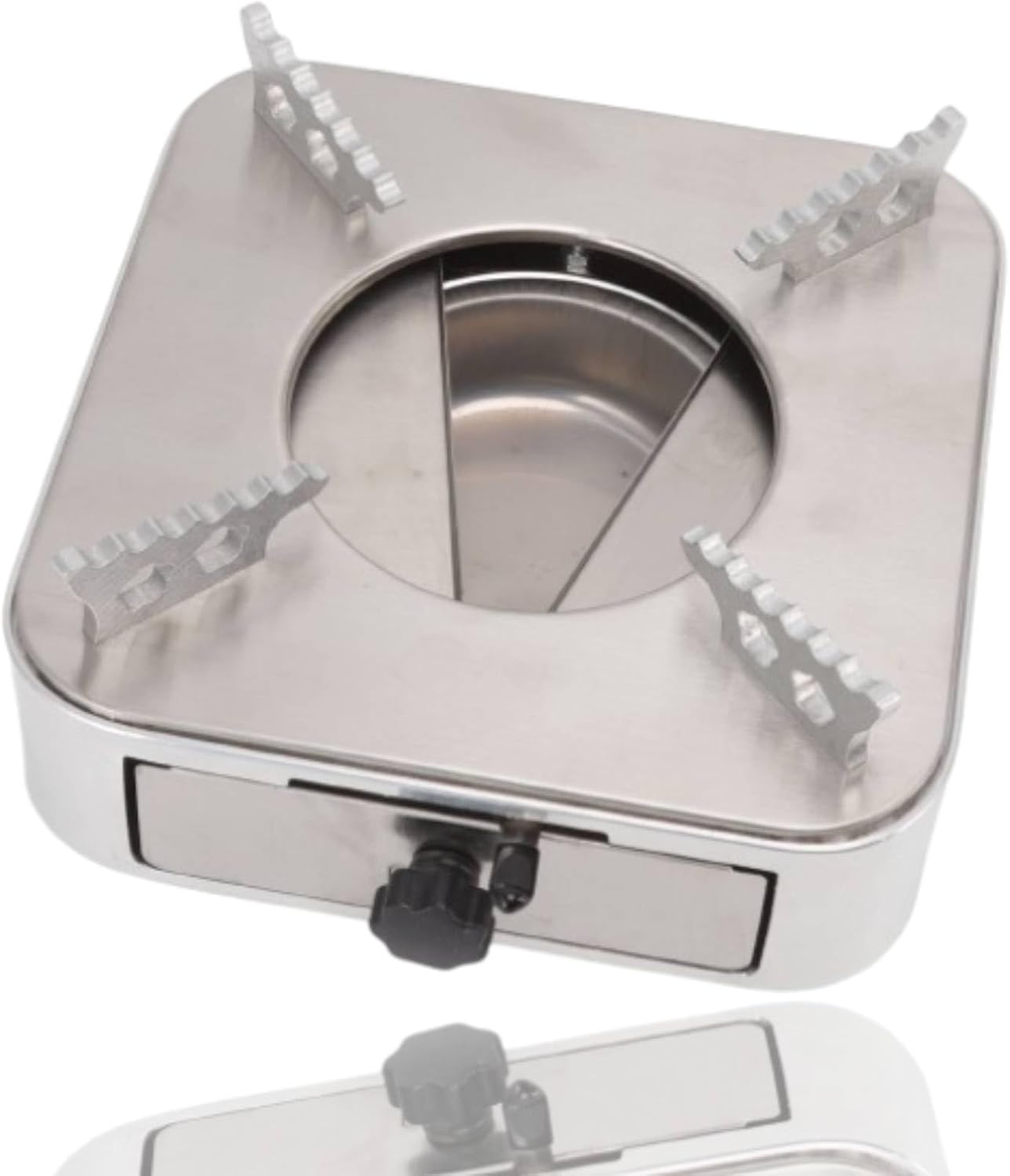 Alcohol Burner Stove Portable Camping Stove Stainless Steel Alcohol Eating Cooker Alcohol Heater for Home Hiking Drawer Structure
