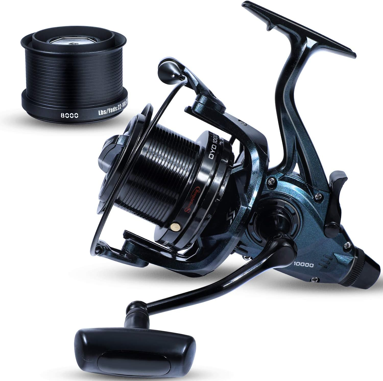 Sougayilang Carp Fishing Reel, Ultra-Powerful Smooth Spinning Reel 13+1BB Metal Body 9000/10000/12000 Surf Fishing Reels for Saltwater and Freshwater image number 2
