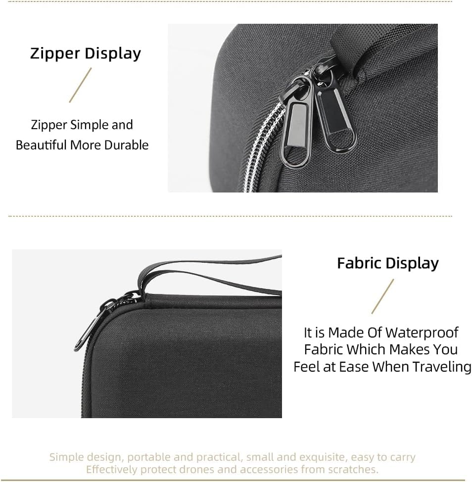 TEHAOUU Storage Case Compatible with DJI Osmo Mobile 8, Hard Shell with Custom Foam, Waterproof for Stabilizer & Accessories (Black) image number 4