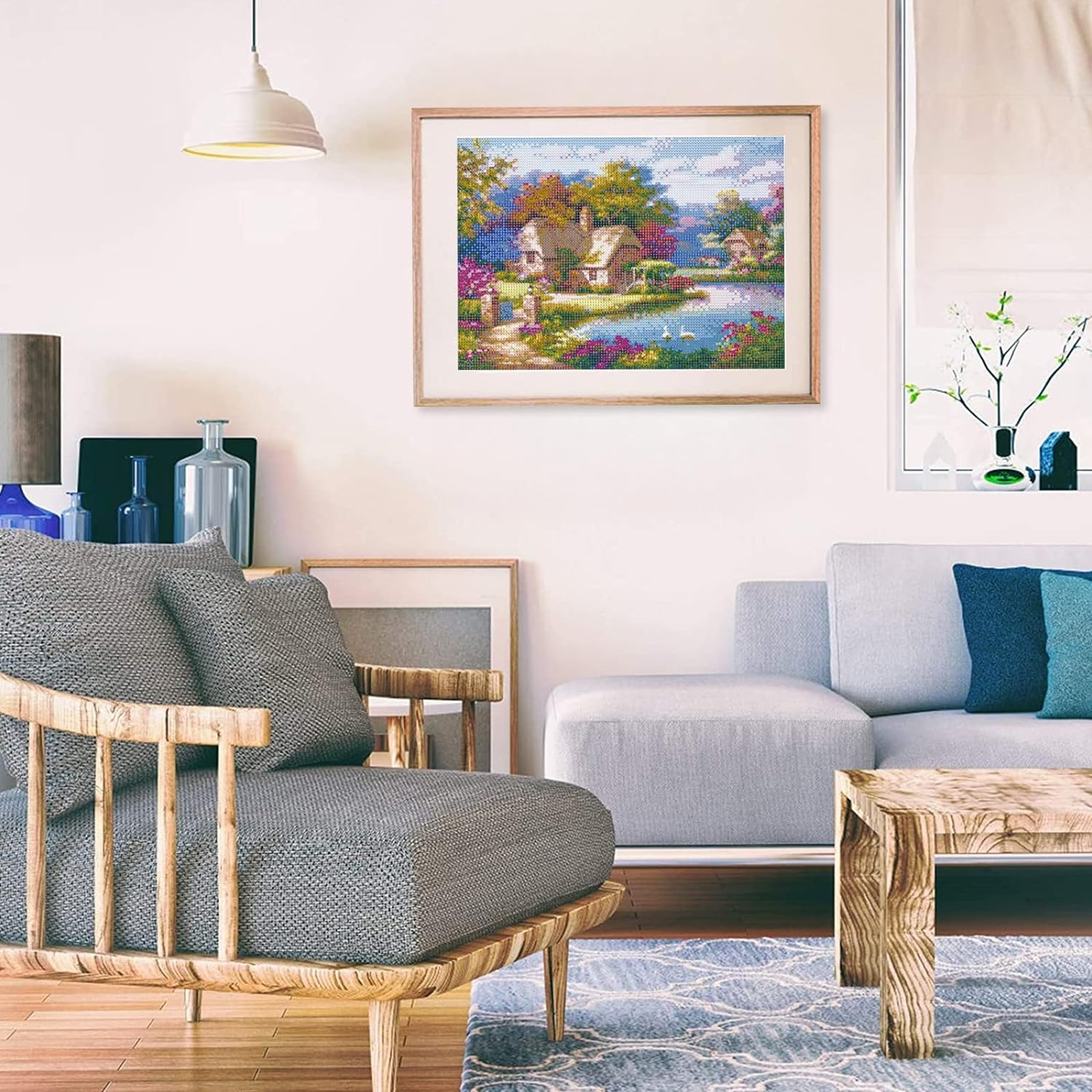 Diamond Painting Kit Full Drill,5D Diamonds Art Kits with New Upgrade Tool, DIY Diamond Art Kits image number 6