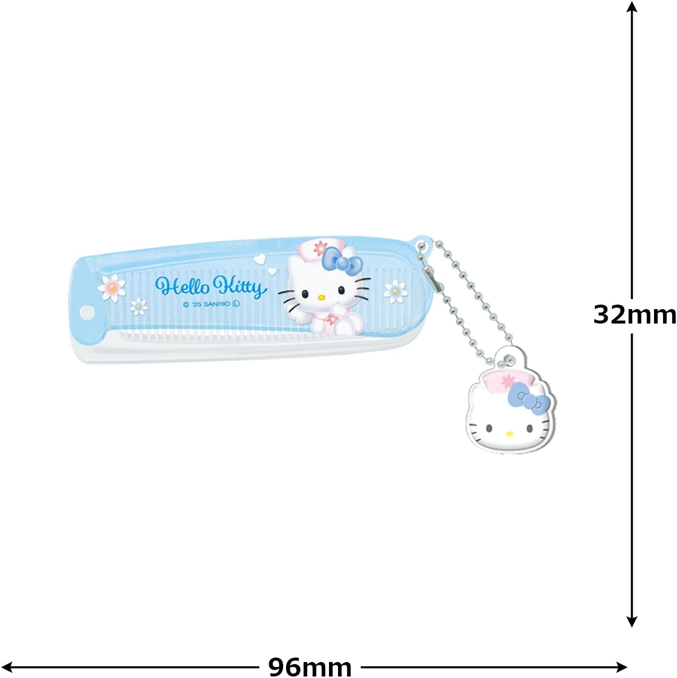 Cracks Sanrio Characters Comb Bangs Capsule Comb with Mascot, Nurse 132442 image number 1