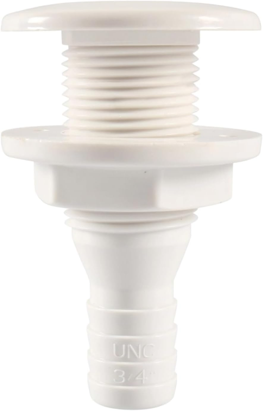 Boat Thru Hull Fitting - Plumbing Fitting Marine,Straight Marine Accessories, Floor Deck Drain for Boats Yachts