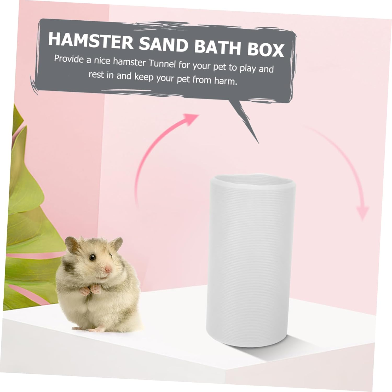 Milisten Flexible Hamster Tunnel Fun and Safe Exercise Tube for Hamsters Guinea Pigs and Ferrets Hideout for Play and Rest Plastic Material for Easy Setup - White image number 4