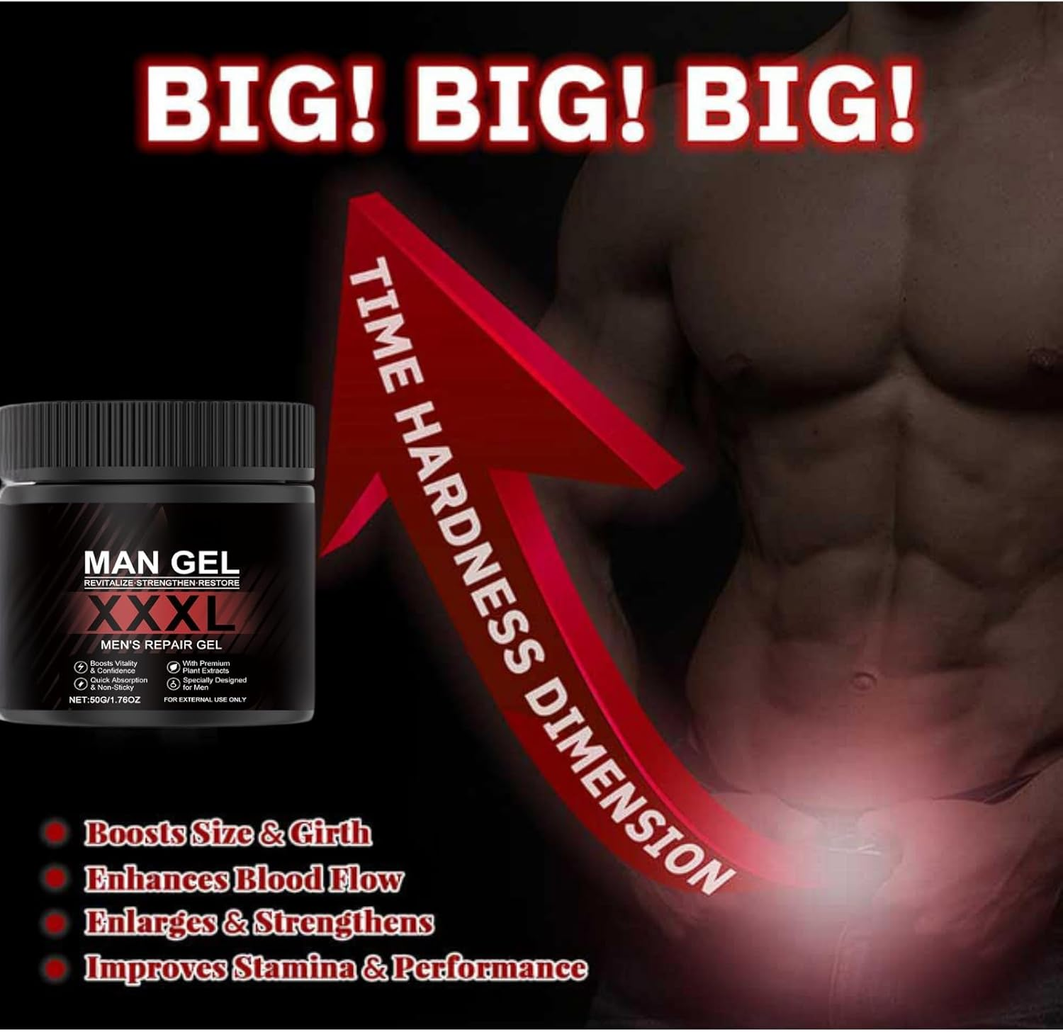 Nuvilo Male Enhancement Cream, Body Cream for Private Part, Men'S Re-Vitalize Enlargement Gel, Enhance Size and Performance - Get Bigger Thicker and Stronger (2Pcs) image number 5