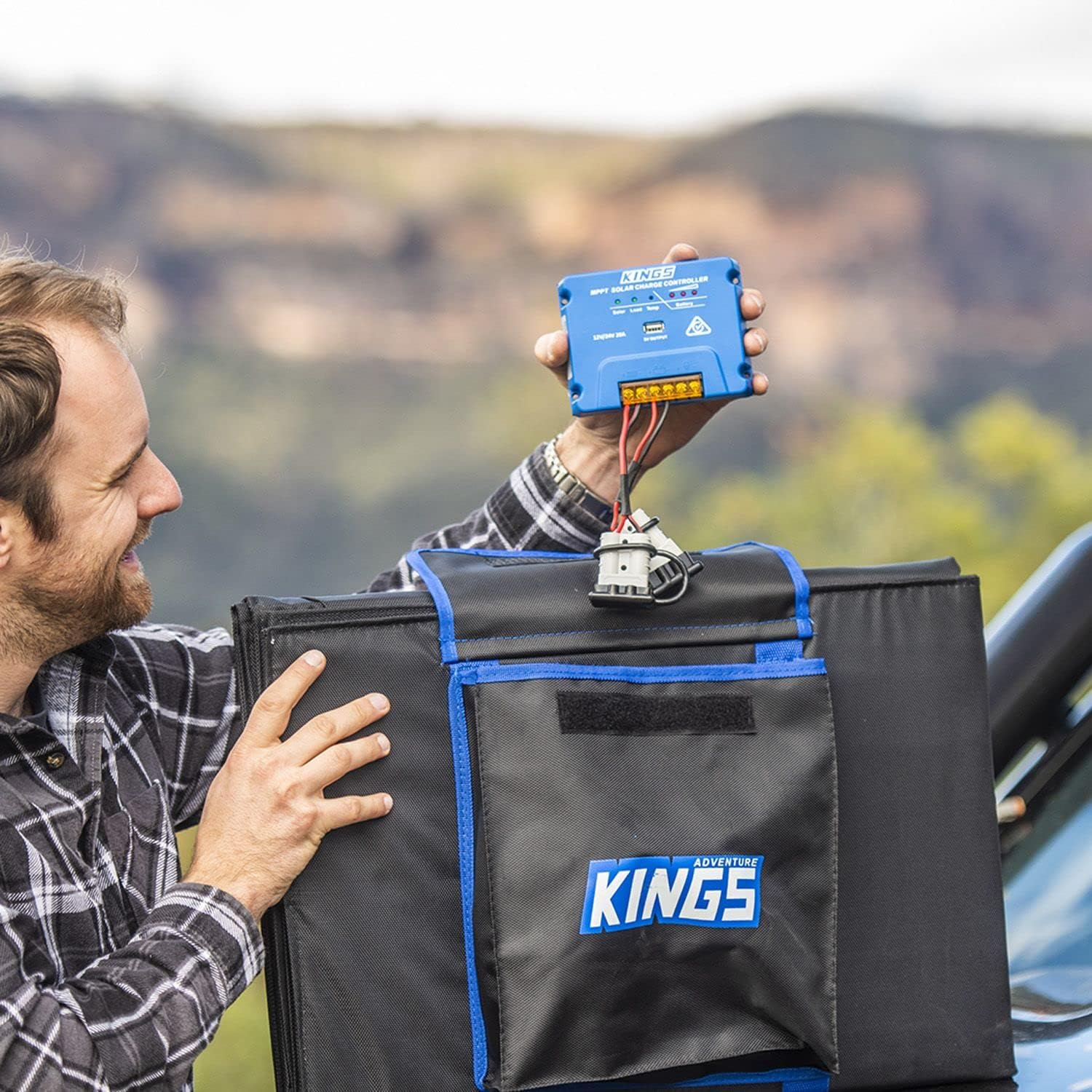 KINGS 20A MPPT Solar Regulator USB Charging Power 4WD Caravan Control