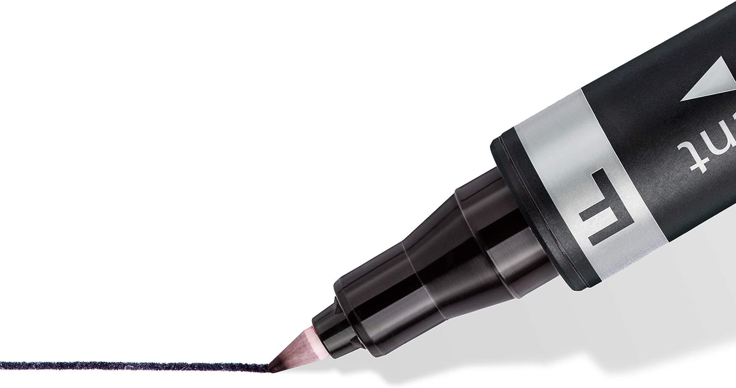 Staedtler Lumocolor Double Ended Permanent Markers with Two Bullet Tips, Assorted (Pack of 4) image number 2