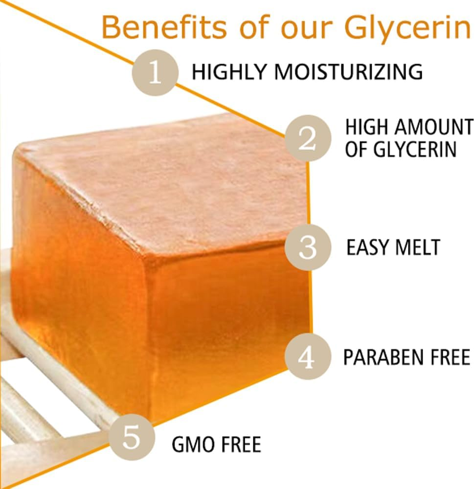 Tinmezor Honey Soap Base Gift Set Vegan, Soap Making Supplies,Diy Handmade Soap Base Natural,Organic Melt and Pour Soap Base for Soap Making, Easy to Cut - 2 Lbs image number 1