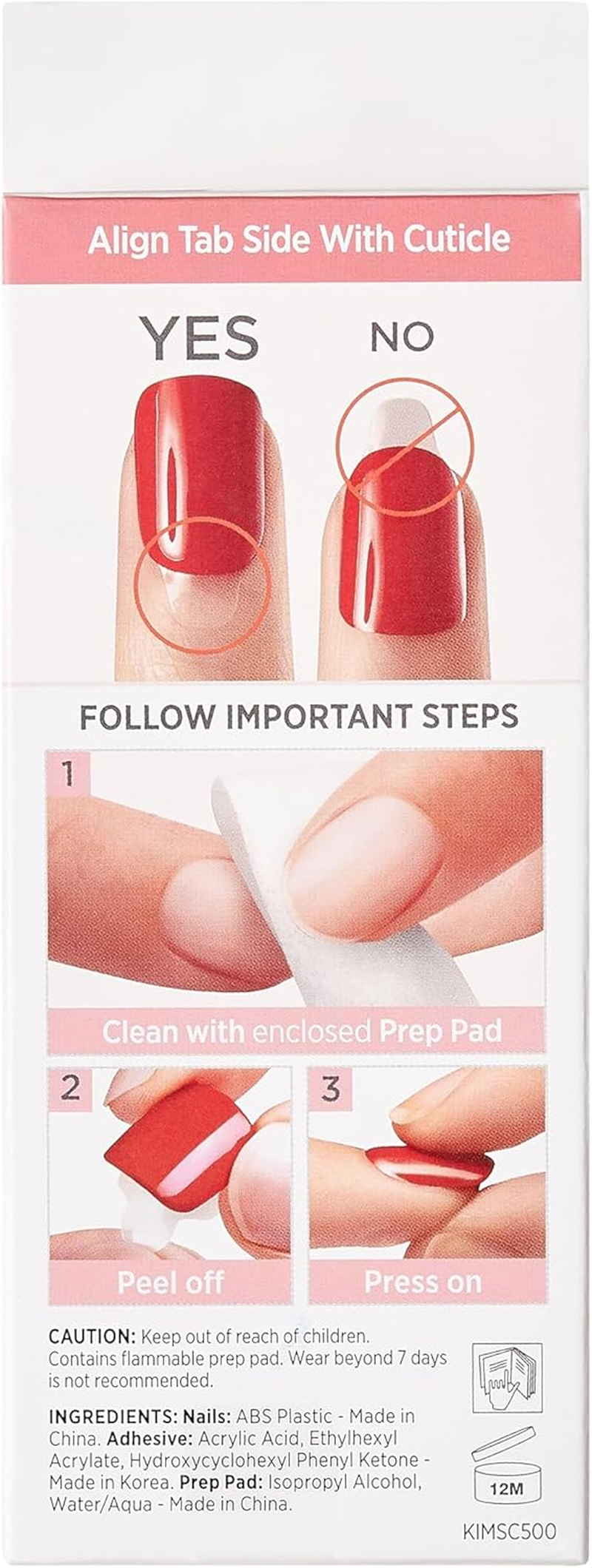 KISS Impress No Glue Mani Press on Nails, Color, 'Latte', Beige, Short Size, Squoval Shape, Includes 30 Nails, Prep Pad, Instructions Sheet, 1 Manicure Stick, 1 Mini File image number 3