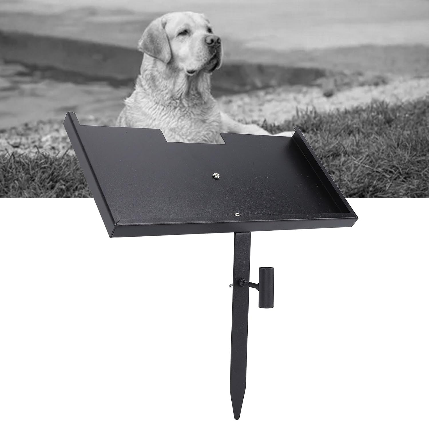 Grave Marker Stand, Heavy Duty Iron Memorial Stone Stand for Loved Ones Pets, Grave Marker for Cemetery, Memorial Stones for Loved One, Easy to Install