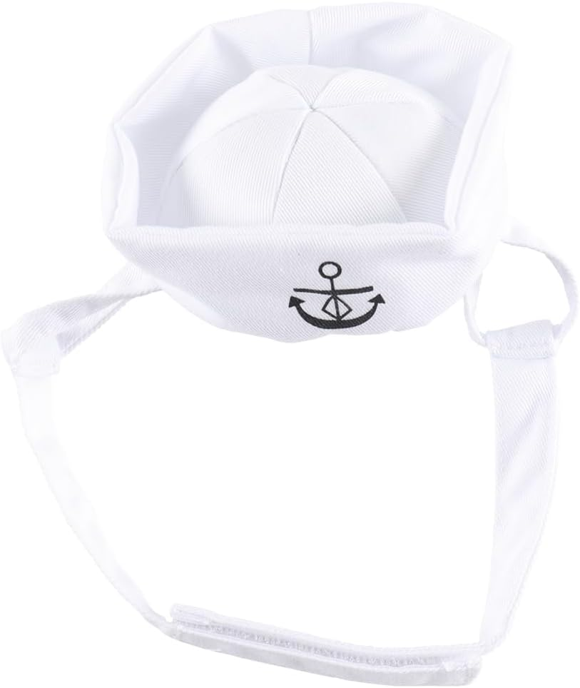 Gorise Adjustable Pet Sailor Outfit for Cats and Dogs &ndash; Navy Collar Maritime Cape, Cute Sailor Costume image number 4