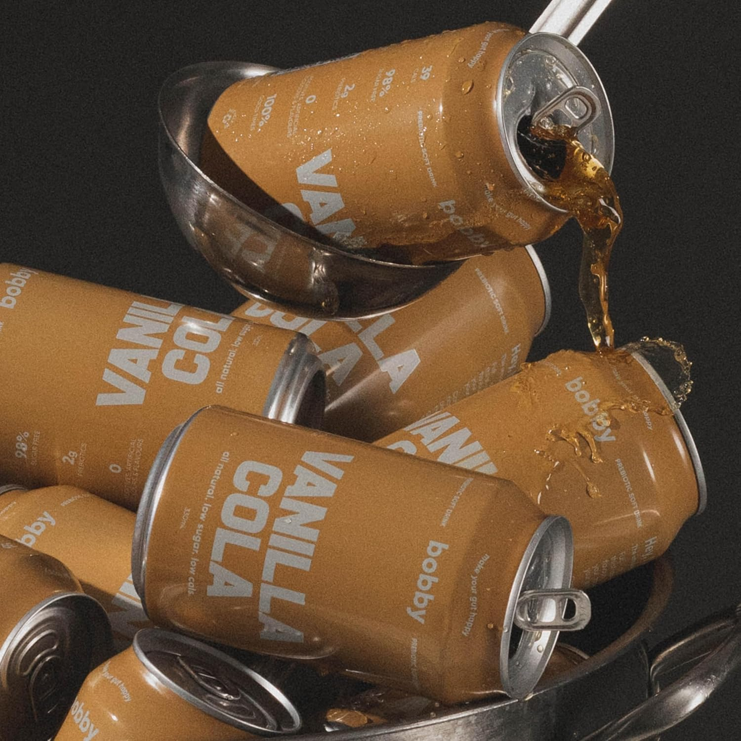 Bobby Vanilla Cola Flavoured Prebiotic Soft Drink 12 Pack of 330 Ml