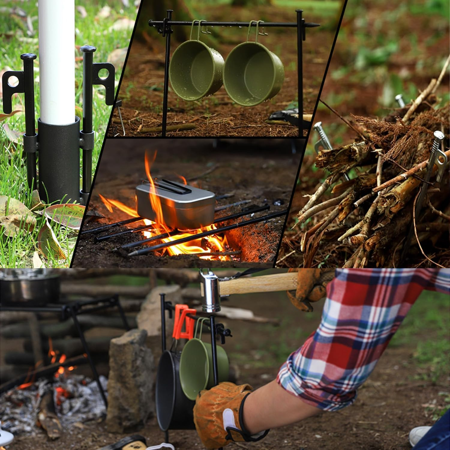 WYFVITDY 12Pcs 20Cmtent Stakes Heavy Duty Metal Camping Tarp Pegs Steel Tent Spikes for Tent Tarp Outdoor Trip Canopy Large Hard Ground Rocky Soil Tent Stake Heavy Duty.