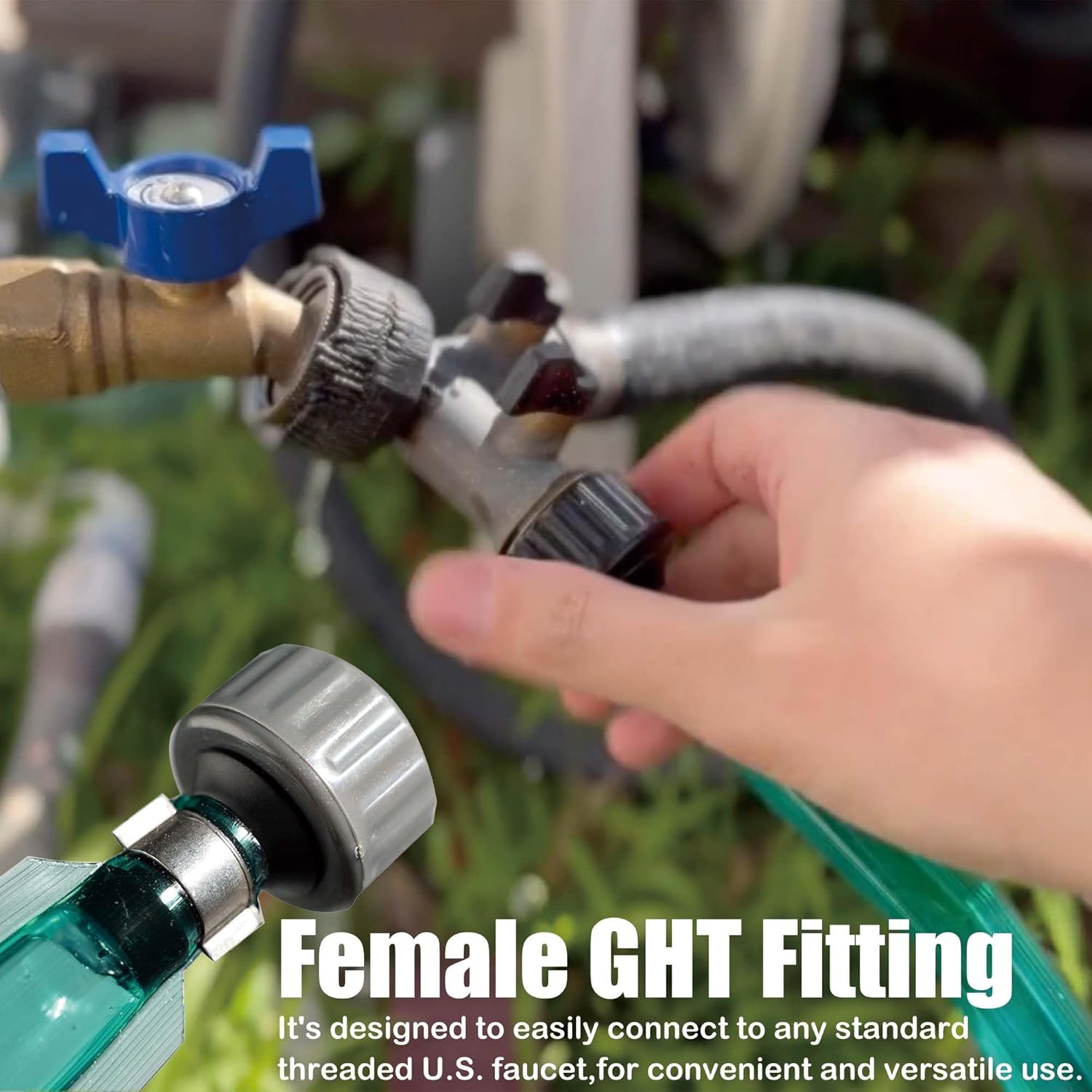 PVC Flat Sprinkler Hose: 1/2'' Soaker Hose - save 70% Water Drip Hoses for Irrigation Garden Lawn Vegetable and Yard (50FT, Green) image number 5