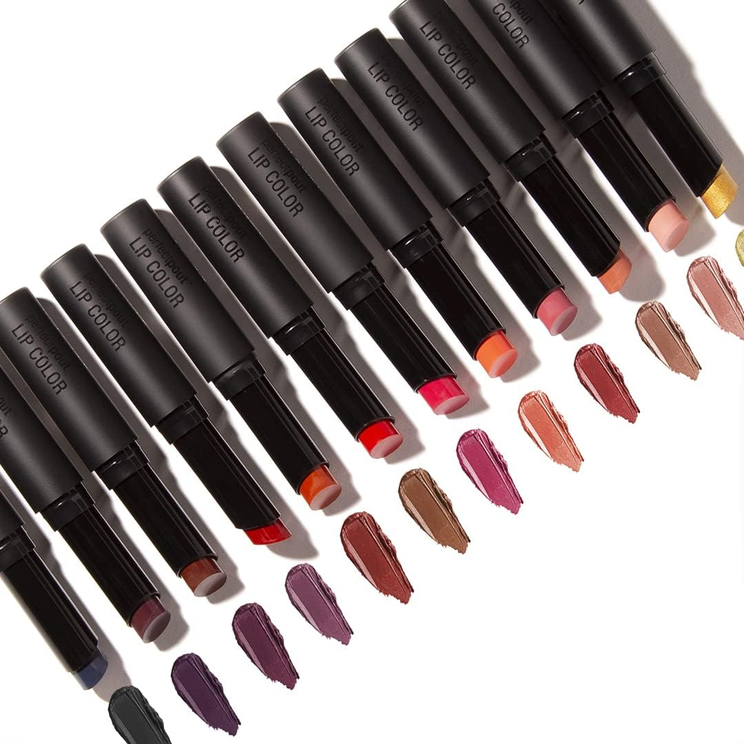 Wet N Wild Perfect Pout Lipstick, Dark Red 99% Chance of Wine, Vegan | Gluten-Free | Cruelty-Free | Lip Color, Lip Color image number 3