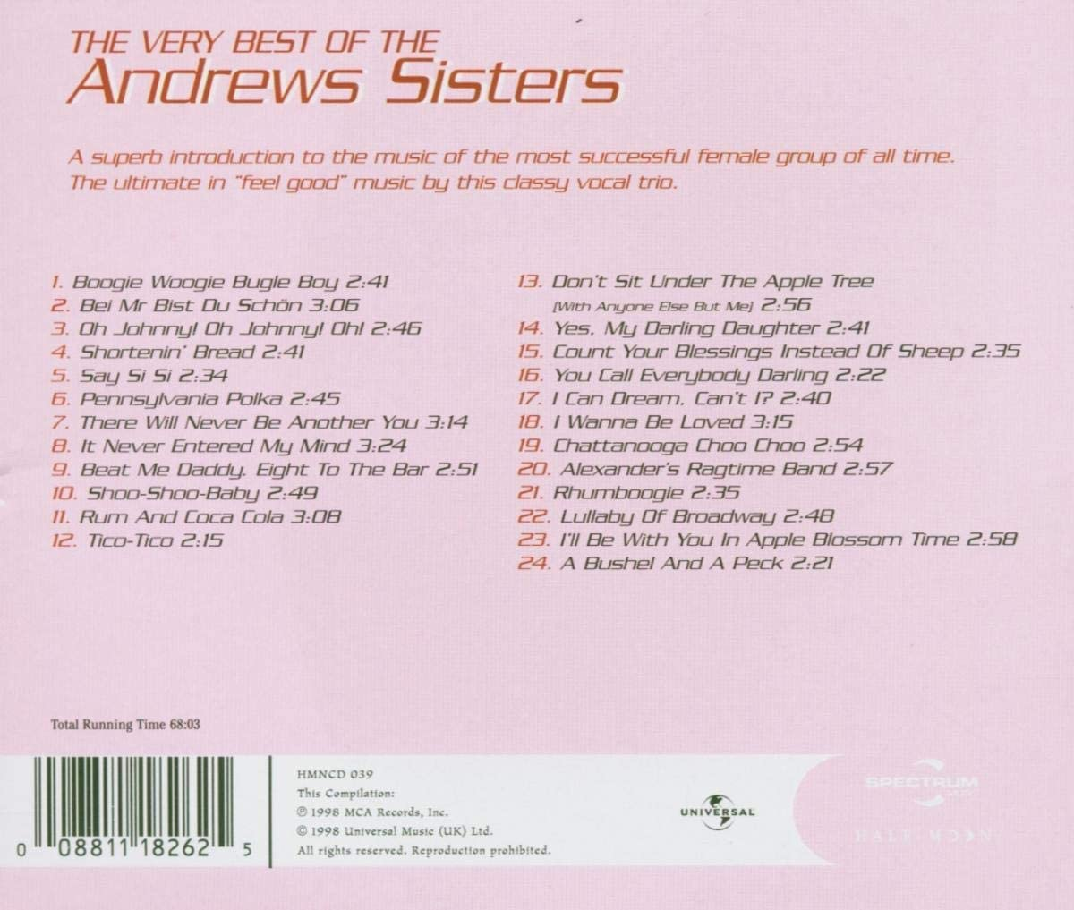 Very Best of the Andrews Sisters image number 1