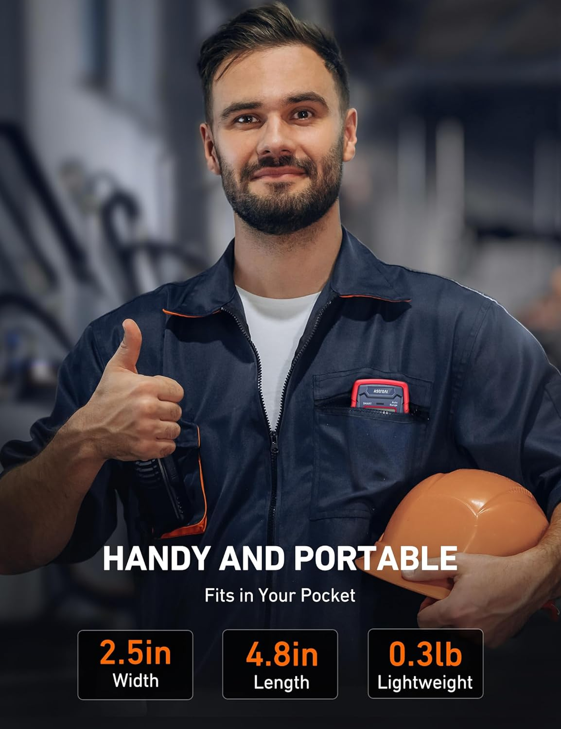 Astroai Multimeter Tester 4000 Counts, Smart Measuring Mode, Auto-Ranging Digital Volt Meter, Fast Accurately Measures AC/DC Voltage, Resistance, Continuity, Supports a Non-Contact Voltage Function image number 3