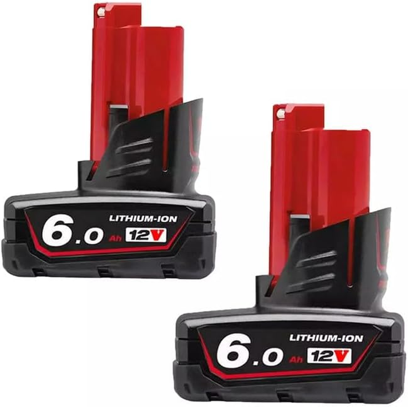 [2 Pack] Tavice 12V Battery Comaptible for Milwaukee M12 | 6.0Ah High Capacity Li-Ion Battery image number 3
