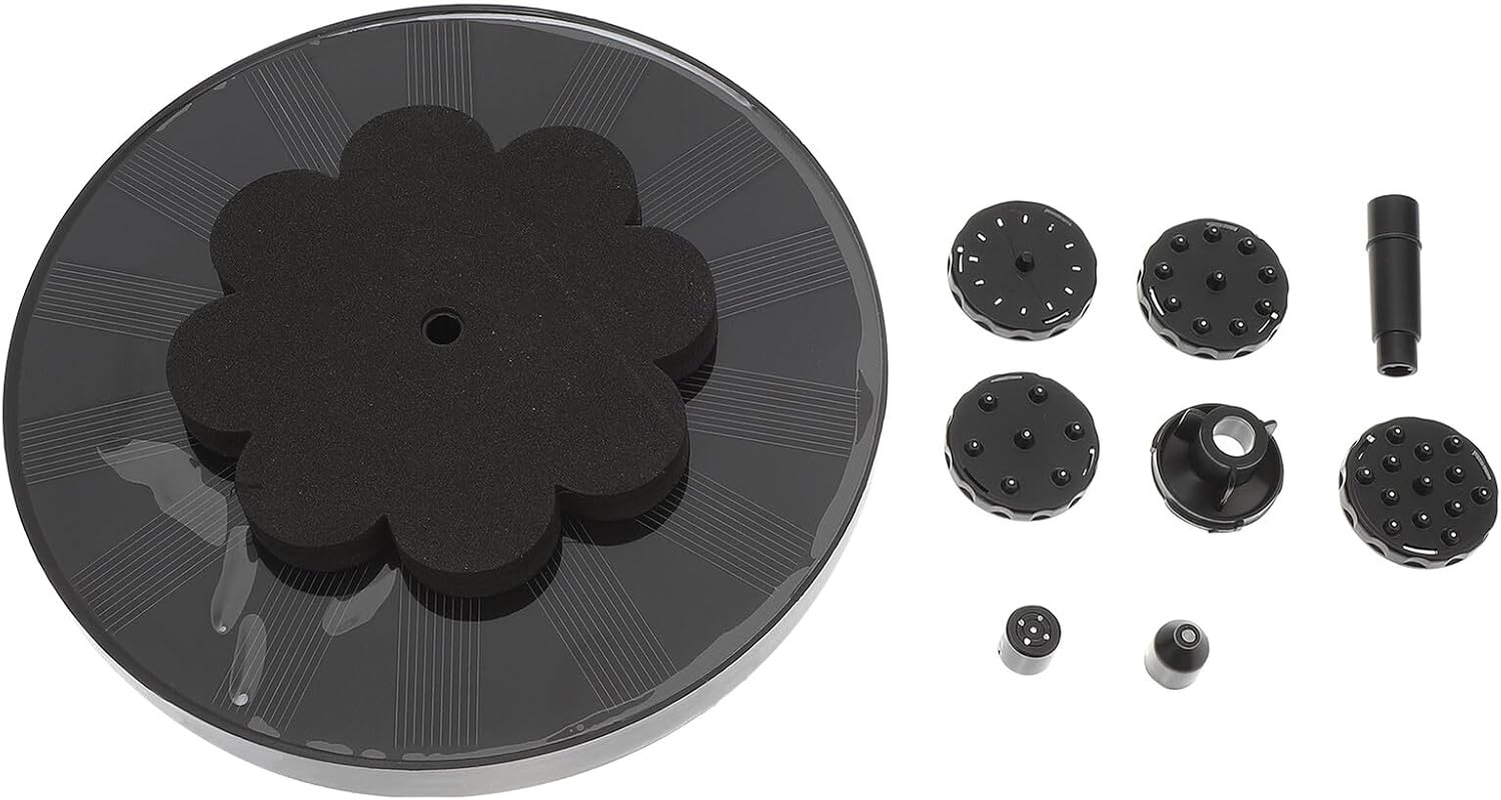 Solar Miniature Floating Fountain Solar Powered Water Pump for Outdoor Garden Bird Bath Easy-Install for Lawn and Water Circulation image number 2