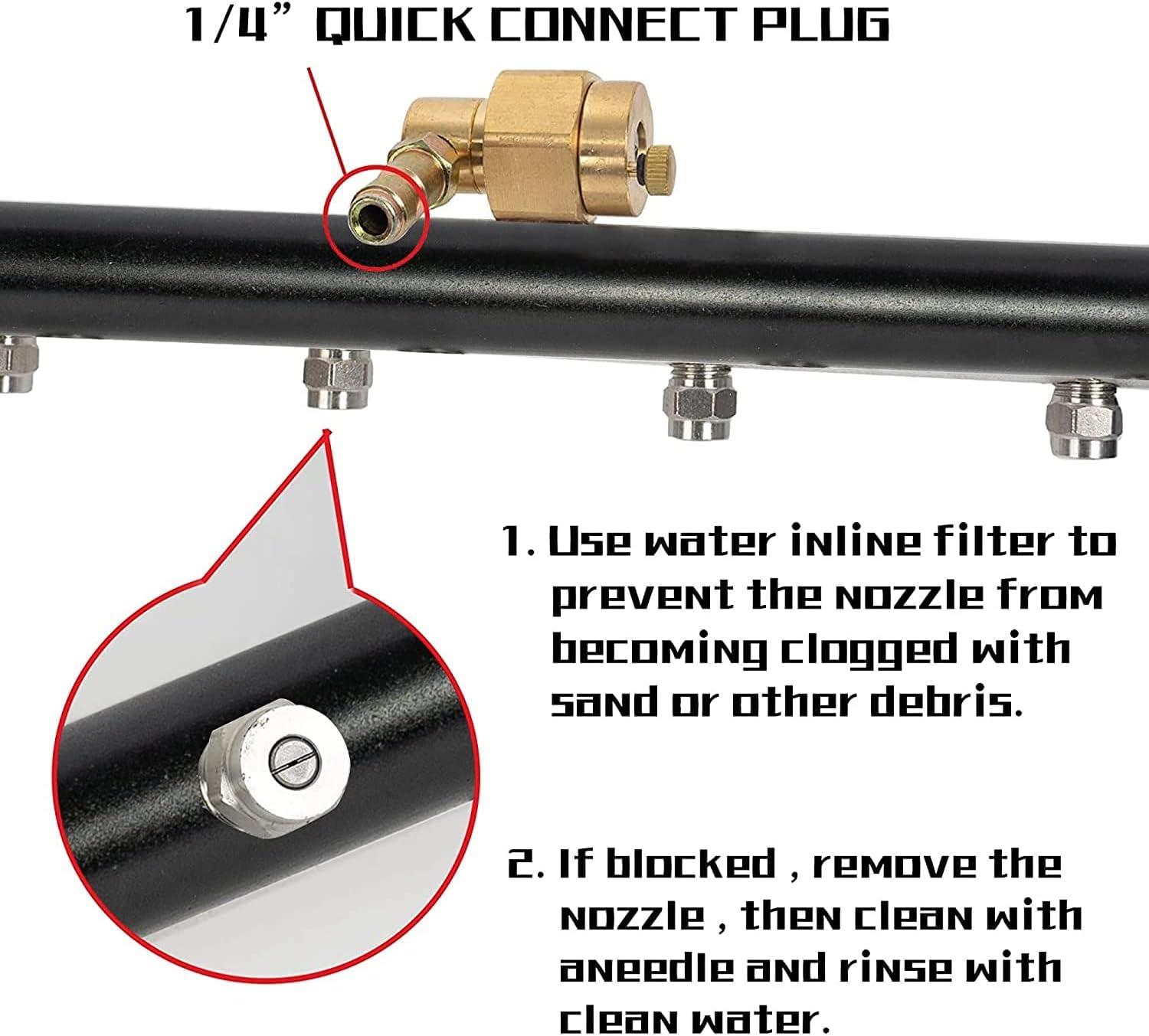 Yotsuba 16" Hydraulic Undercarriage Cleaner, 4000 PSI Pressure Washer Attachment, with Extension Wands & 90&deg; Curved Wand, for Truck, SUV, RV, Trailer, Car Underbody Wash image number 6