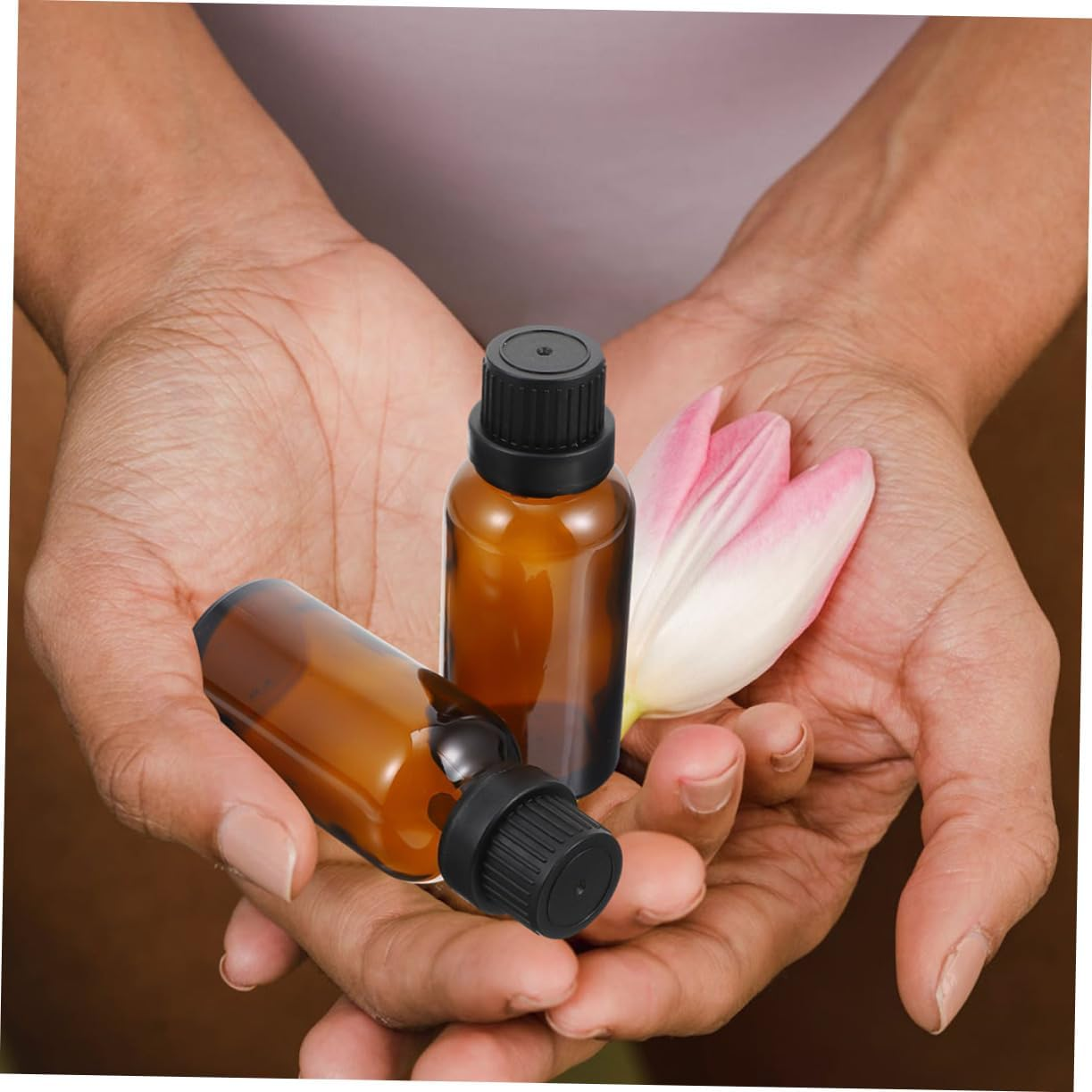 Beavorty 10Pcs Essential Oil Glass Bottles Perfume Container for Aromatherapy Massage Oils Cosmetics View for Easy Filling and Tracking image number 1