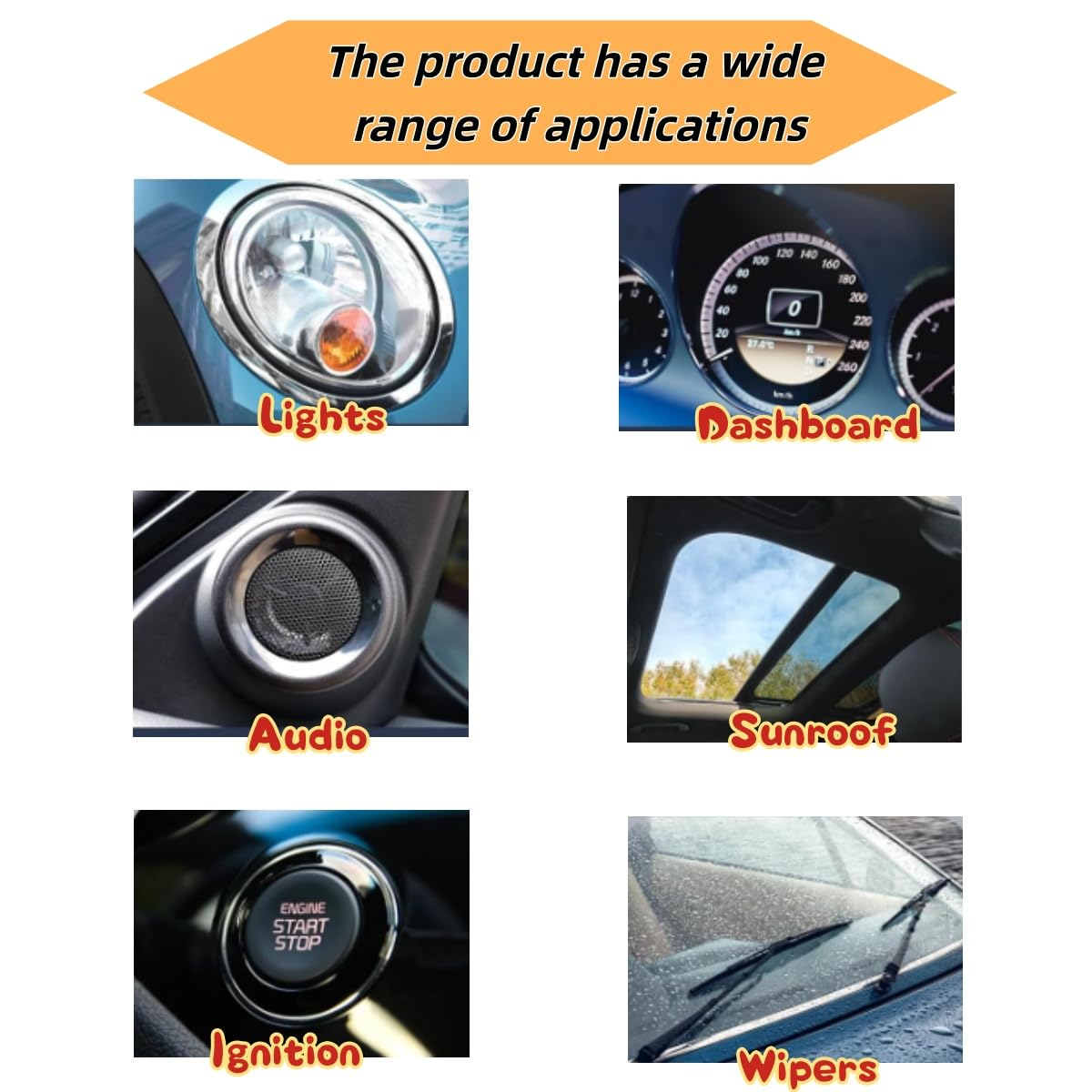 100 Car Mini Blade Fuse Combination Suite, Professional Blade Fuse (2 a / 3 and 7.5 A/10A /15 A/20A/25A / 30A / 35 A), the Standard Car Blade Fuse, Change with Drawing Tools image number 2