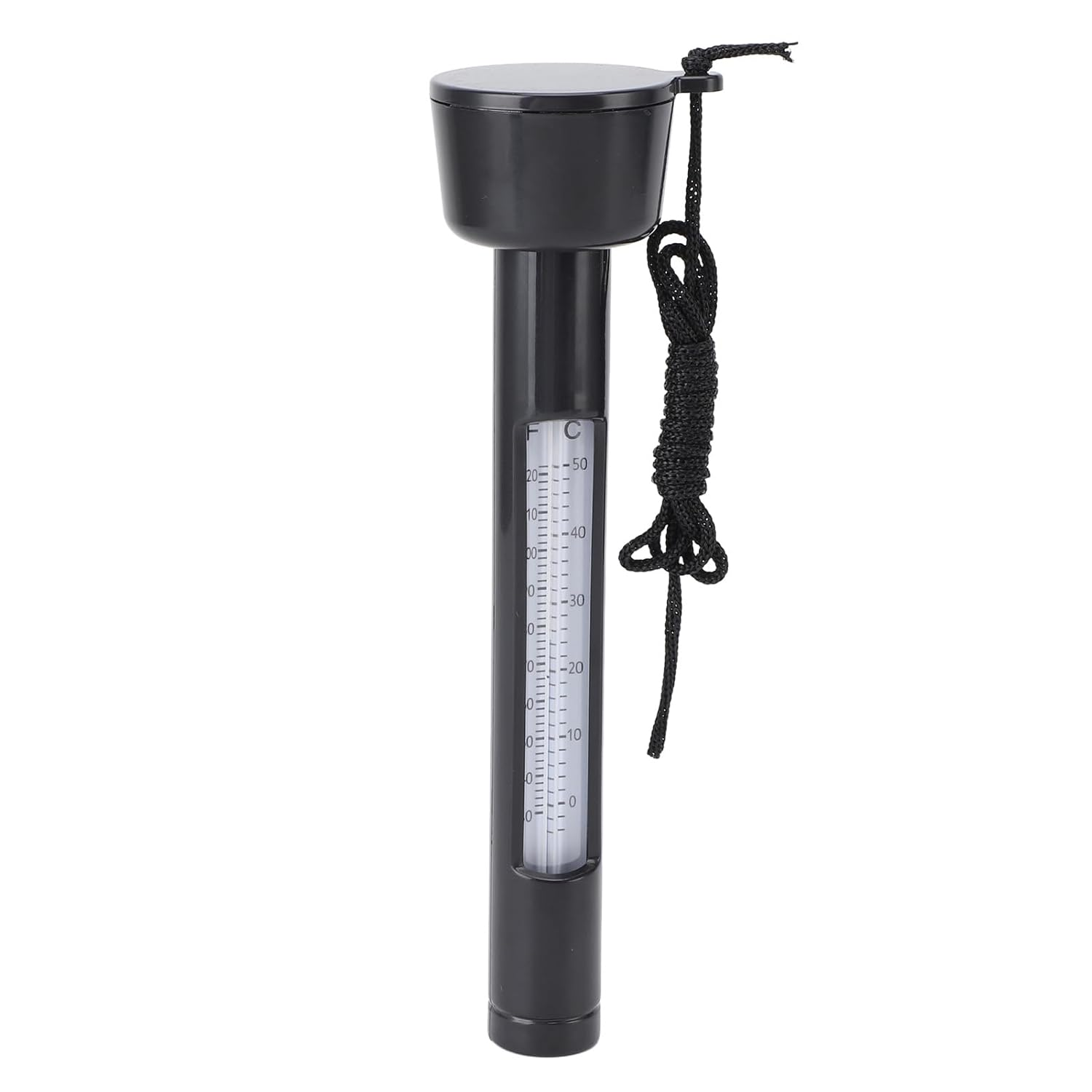 Pool Thermometer, Accurate Drop Resistant Waterproof Plastic and Kerosene Portable Floating Thermometer round with String for Hot Tubs image number 6