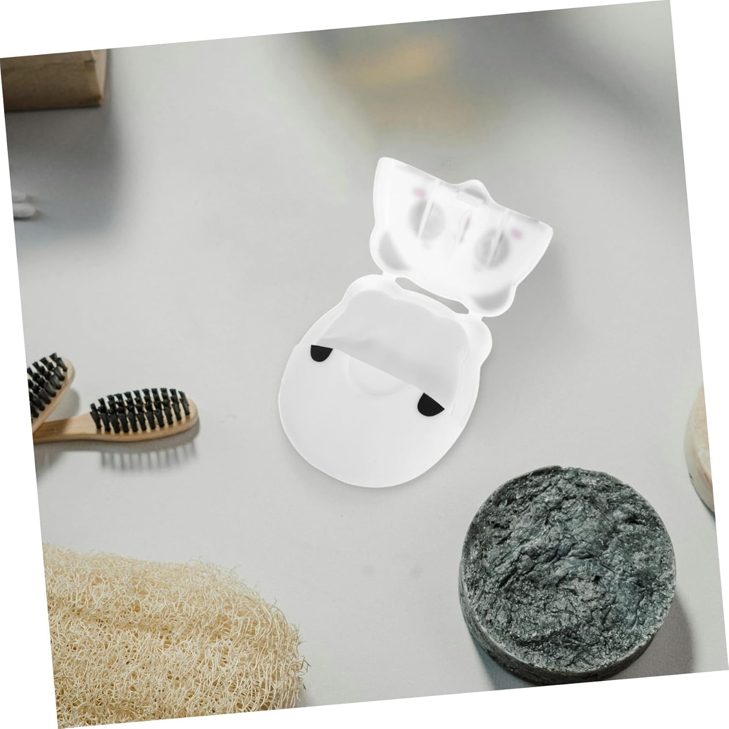 OSOLADY Mini Soap Sheets Portable Disposable Travel Paper Soap for Students Travelers Outdoor Enthusiasts Box image number 3