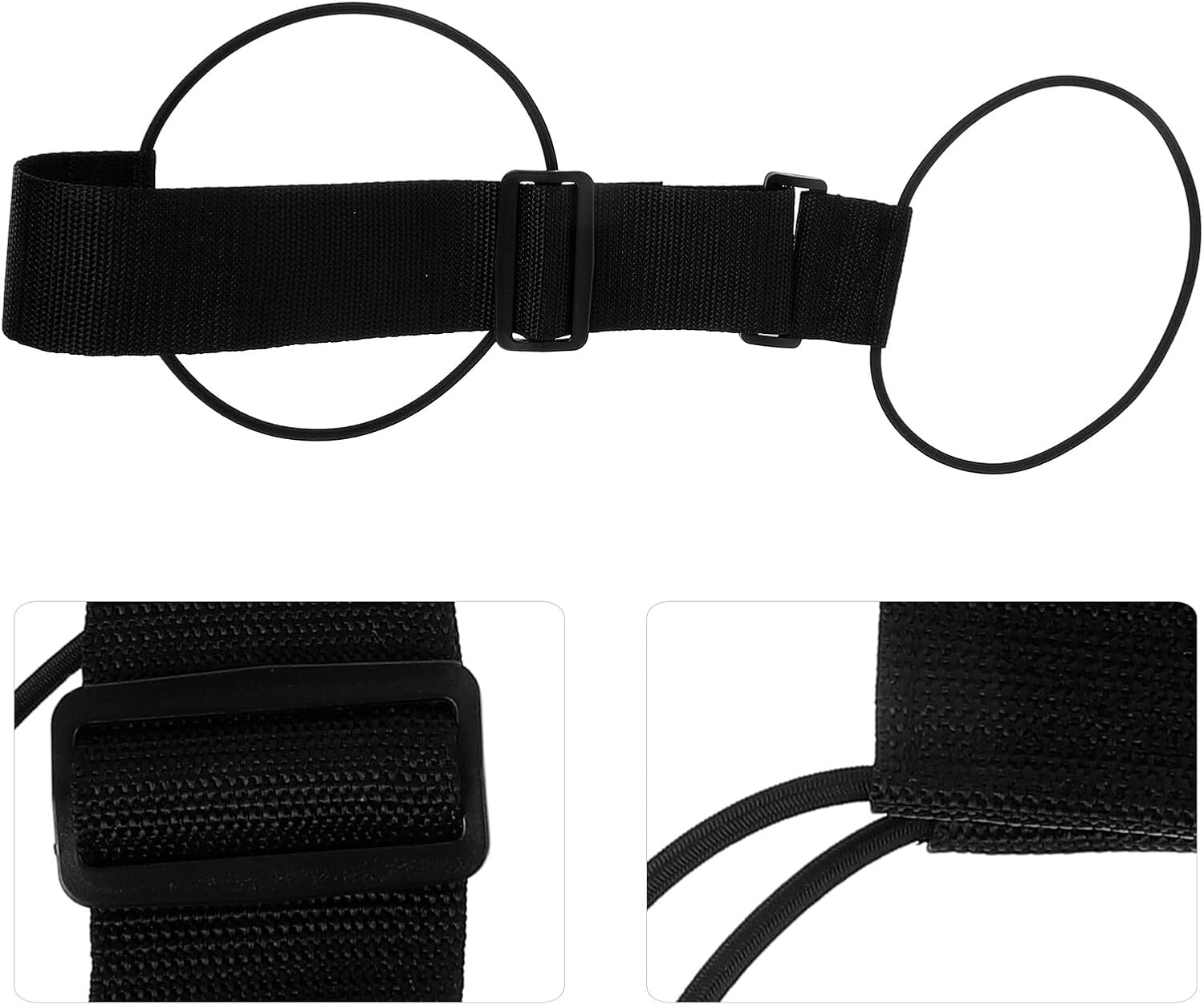 AKOOSY 2Pcs Elastic Luggage Straps Bungees for Suitcases Adjustable Suitcase Belt Travel Bag Tie-Down Straps Secure Packing Accessories for Backpack and Travel Gear image number 3