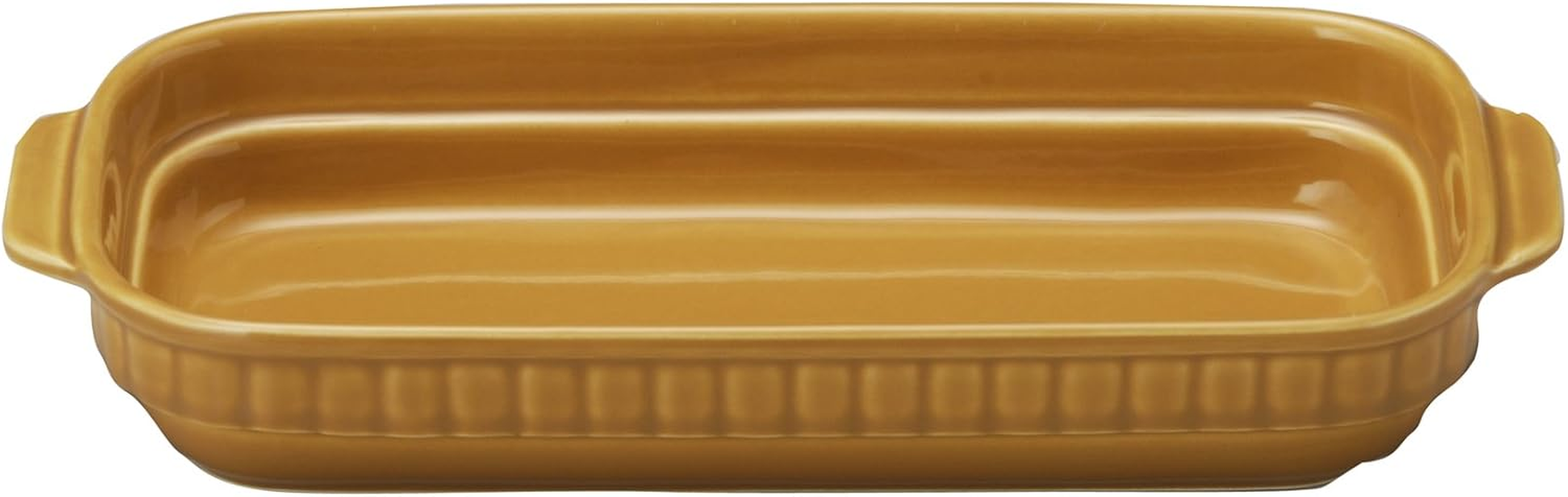 Sanpottery 14069 Banko Ware Long Angle Gratin Plate, Brown, Mocha, Stacking