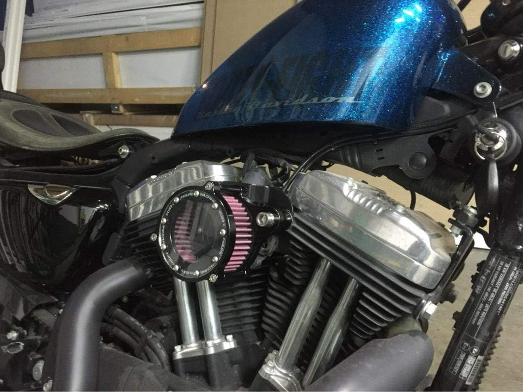 Premium Motorcycle Parts CNC Motorcycle Bike Air Filters System for Harley Davidson Sportster XL 883 X48 1200 2004-2014 Motorbike Air Cleaner Accessories image number 2
